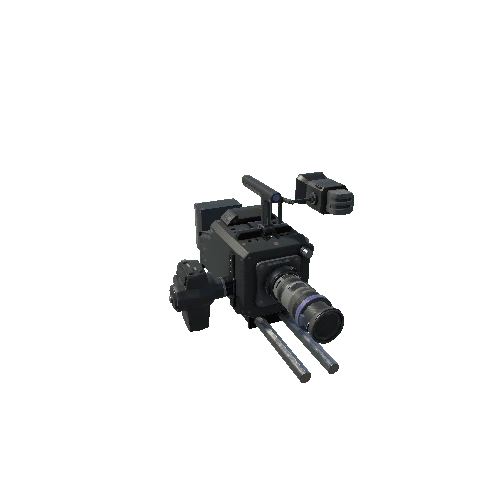 Modern Digital Movie Camera Config 01 with Lens